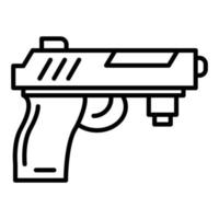 Symbol für die Linie der Armeepistole vektor