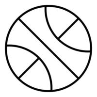 Basketball-Liniensymbol vektor