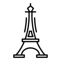 Symbol für die Eiffelturmlinie vektor
