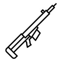 Symbol für die Gewehrlinie vektor