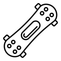 Skateboard-Liniensymbol vektor