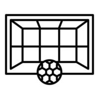Symbol für die Torlinie des Fußballs vektor