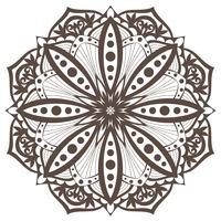 Vektor Mandala. Orientaliskt dekorativt element. Etniskt designelement.