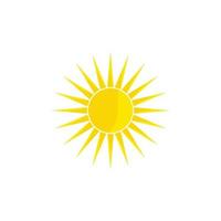 abstrakter Vektor Sonnenlogo-Symbolvektor. Sonne-Logo-Design-Vorlage.