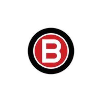 bokstaven b logotyp i cirkelform vektor