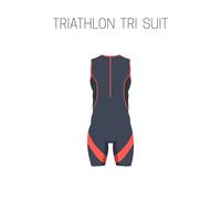 triathlon tri suit. vektor