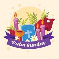 Palm Sonntag Hintergrund vektor