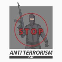 dag mot terrorism vektor