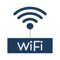 wifi-router isolerad vektorikon som enkelt kan ändras eller redigeras vektor