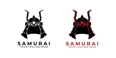 samurai logotyp design modern vektor konst illustration ansikte maskin teknik robot ikon vintage stil