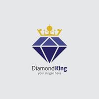 Diamant-Logo-Vektor-Design-Illustration vektor