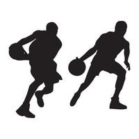 Basketballspieler-Silhouette vektor