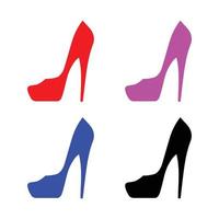 kvinnliga skor fot slitage illustration vektor