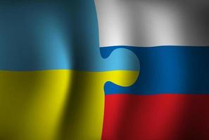 ukraine und russland zusammen vereinen hintergrundillustration vektor