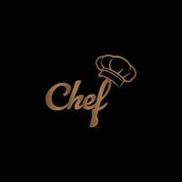 Happy Chef-Logo-Design, Restaurant-Logo-Design vektor