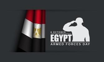 Egyptens väpnade styrkor dag bakgrund. vektor illustration.