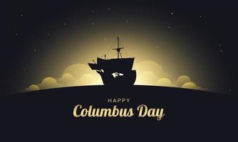 Columbus Day Hintergrunddesign. Vektor-Illustration. vektor