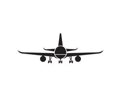 Flygplan, flygplan, logotyp för flygbolag. Resan, flygresor, flyglinjer symbol. Vektor illustration