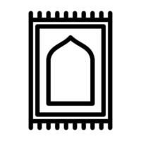 bönematta ikon lämplig för ramadan islamiska stunder vektor