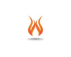 Feuer Logo Template-Vektorikone Öl-, Gas- und Energielogokonzept vektor