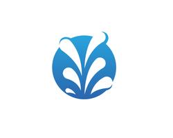 Spritzwasser Logo und Symbol Vektor