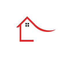 hembyggnader logo symboler ikoner mall vektor