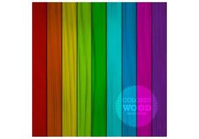 Colored Wood Background Vector