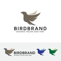 Vogel fliegende Logo Designvorlage vektor