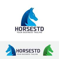 Pferd-Tier-Vektor-Logo-Design