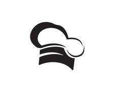 Chef Hut Logo und Symbole schwarz Vektor Farbsymbol