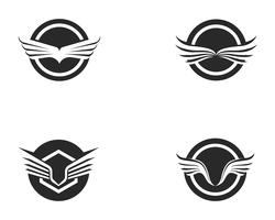 Falcon Wing Logo Mall vektor ikon design