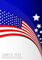 Unabhängigkeitstag der amerikanischen Flagge, Visitenkarten vektor