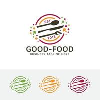 gutes Essen-Vektor-Logo-Design vektor