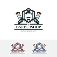 Barbershop vektor logotyp design