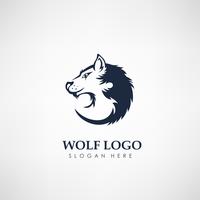 Wolf-Konzept-Logo-Vorlage. Label für die Jagd, Firma oder Organisation. Vektor-illustration vektor