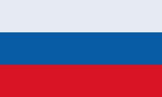 Vektor-Illustration Russische Flagge. Russisch vektor