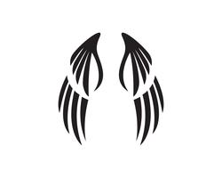 Eagle Wing Falcon-Logo und Symbolschablonenvektor vektor