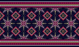 geometriska etniska orientaliska sömlösa mönster traditionell design för bakgrund, matta, tapeter, kläder, inslagning, batik, tyg, vektor illustration.broderi stil.