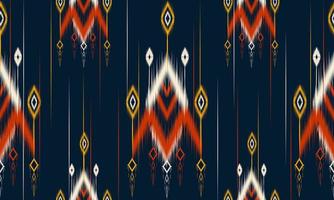 ikat geometrisk folklore prydnad med diamanter.design för bakgrund, matta, tapeter, kläder, omslag, batik, tyg, vektorillustration.broderi stil. vektor