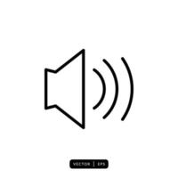Lautsprecher-Icon-Vektor - Zeichen oder Symbol vektor