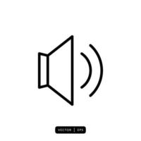 Lautsprecher-Icon-Vektor - Zeichen oder Symbol vektor