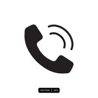 telefon ikon vektor - tecken eller symbol