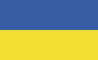 ukrainische Nationalflagge in genauen Proportionen - Vektor