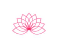 Lotus-Blumenlogo und Symbolvektorschablone vektor