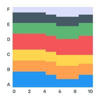 Laden Sie dieses flache Symbol des Geschäftsdatendiagramms herunter vektor