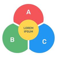 en färgstark infografisk ikon i redigerbar design vektor