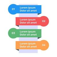 etiketter diagram i platt ikon vektor