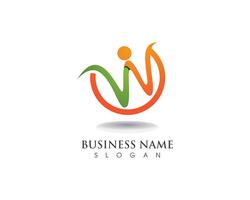 W-Logo Geschäftslogo und Symbole vektor