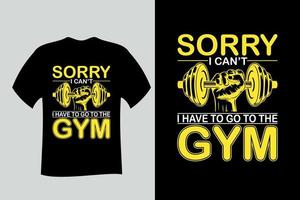 gym fitness t-shirt design vektor