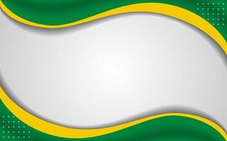 Leerzeichen Hintergrund der brasilianischen Flagge vektor